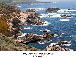 BigSur 4 Watercolor 7' x 10